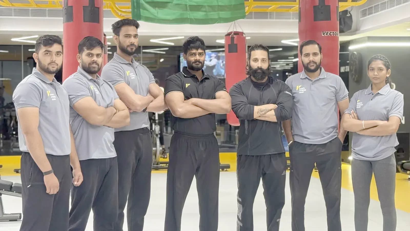 The trainer team at Ram's Fitness Club Iconic